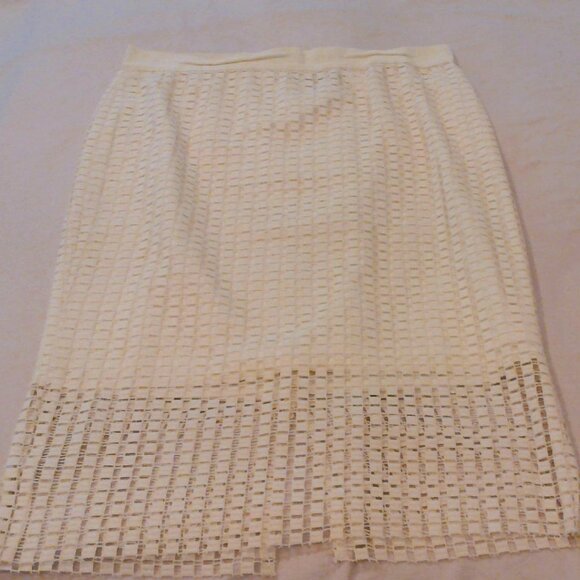 Ann Taylor Dresses & Skirts - AnnTaylor Lace Skirt.  Ivory. Size 14